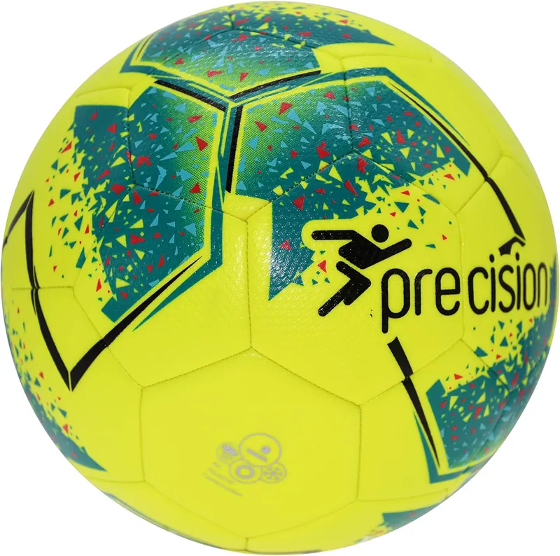 Precision Training Fusion IMS Training Ball Fluo Yellow/Teal/Cyan/Red Size 4